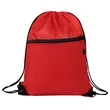 16.5" Polyester Drawstring Backpack Bag W/ Charging Hole | https://www.bestnamebadges.com