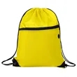 16.5" Polyester Drawstring Backpack Bag W/ Charging Hole | https://www.bestnamebadges.com
