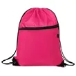 16.5" Polyester Drawstring Backpack Bag W/ Charging Hole | https://www.bestnamebadges.com