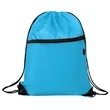 16.5" Polyester Drawstring Backpack Bag W/ Charging Hole | https://www.bestnamebadges.com