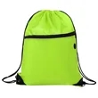 16.5" Polyester Drawstring Backpack Bag W/ Charging Hole | https://www.bestnamebadges.com