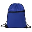 16.5" Polyester Drawstring Backpack Bag W/ Charging Hole | https://www.bestnamebadges.com