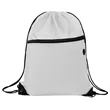16.5" Polyester Drawstring Backpack Bag W/ Charging Hole | https://www.bestnamebadges.com