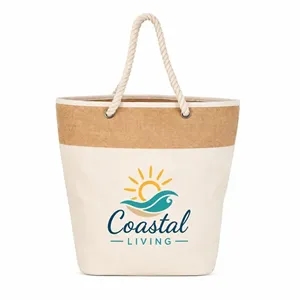 Jute Accent Cotton Rope Totes