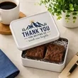 Fresh Beginnings 2 Fudge Brownies In Tin | https://www.bestnamebadges.com