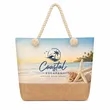 Rope Handle Jute Totes | https://www.bestnamebadges.com