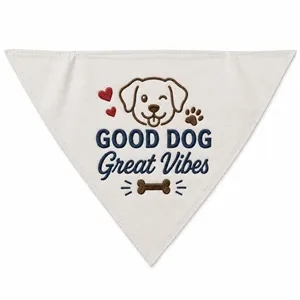 Embroidered Pet Bandanas