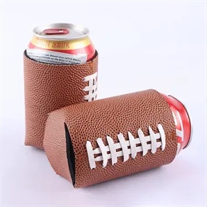 12oz Football Neoprene Can Cooler