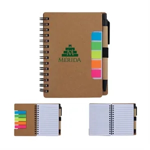 Unity FSC® Notebook with Sticky Flags & Pen