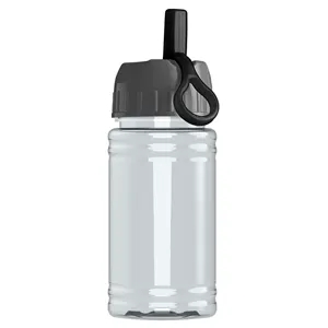 Garyline® Mini RPET Bottle with Ring-Straw Lid - 16 oz.