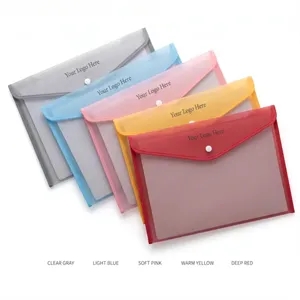 Transparent PP Snap File Pouch