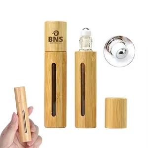 10ml Wood Grain Essential Oil Roll-On Dispensing Bottle