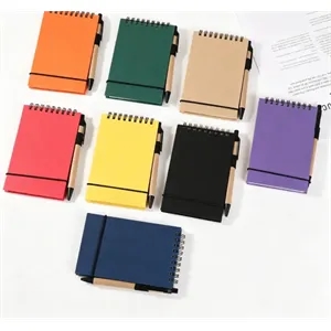 Mini Pocket Notebook with Pen