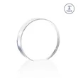 Narita Circle Award - Clear | https://www.bestnamebadges.com