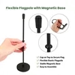 11" Standard Magnetic Car Flagpole Small Base-Hardware only | https://www.bestnamebadges.com