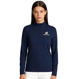 Ladies UV Micro Mesh Quarter Zip Pullover