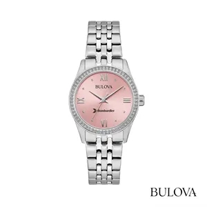 Bulova® Ladies Watch w/Crystal Bezel