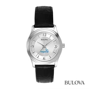 Bulova® Ladies Leather Strap Watch