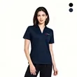 Women's Micro Pique Polo Shirt With Ribbed Collar | https://www.bestnamebadges.com