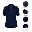 Women's Micro Pique Polo Shirt With Ribbed Collar | https://www.bestnamebadges.com