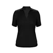 Women's Micro Pique Polo Shirt With Ribbed Collar | https://www.bestnamebadges.com