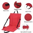Portable Folding Bleacher Stadium Seat with Back Support | https://www.bestnamebadges.com