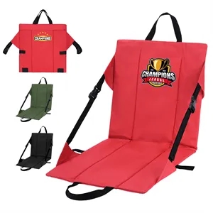 Portable Folding Bleacher Stadium Seat with Back Support