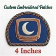4 inches 100% Embroidered Patch - Sewn on | https://www.bestnamebadges.com