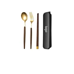Stainless Steel Flatware Set Portable Reusable Cutlery Set