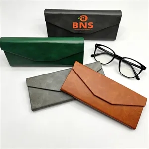 Foldable PU Leather Eyeglasses Case