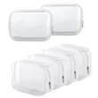 Transparent PVC Zipper Self Sealing Wash Bag Makeup Pouch | https://www.bestnamebadges.com
