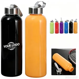 17 Oz Sports Water Bottle with Stainless Steel Lid