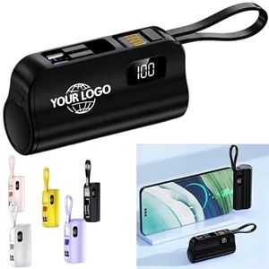 10000mAh 3-in-1 Fast Charging Power Bank with Phone Stand