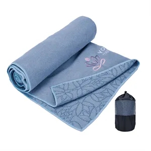 Workout Non-Slip Yoga Mat Towel with Carry Bag