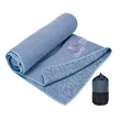 Workout Non-Slip Yoga Mat Towel with Carry Bag | https://www.bestnamebadges.com