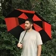 48" Arc Windproof Vented Automatic Umbrella | https://www.bestnamebadges.com