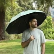37" Arc 3 Fold Automatic Umbrella | https://www.bestnamebadges.com