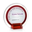 Sutherland VividPrint™ Award - Red | https://www.bestnamebadges.com