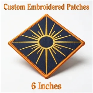 6 inches 100% Embroidered Patch - Sew on