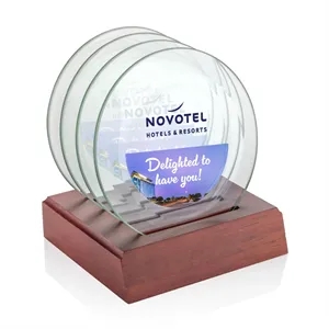 Midland VividPrint™ Coasters - Set of 4 on Rosewood Base