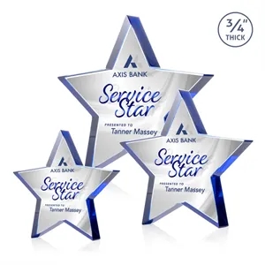 Esna Star VividPrint™ Double Sided Award - Blue