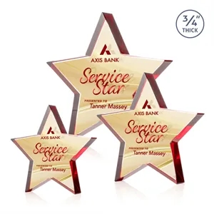 Esna Star VividPrint™ Double Sided Award - Red