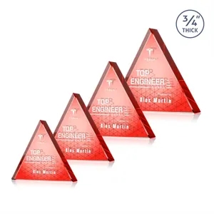 Adler Triangle VividPrint™ Double Sided Award - Red
