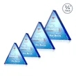 Adler Triangle VividPrint™ Double Sided Award - Blue | https://www.bestnamebadges.com