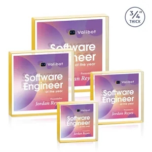 Upton Square VividPrint™ Double Sided Award - Gold