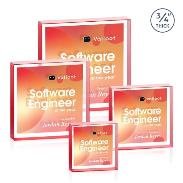 Upton Square VividPrint™ Double Sided Award - Red
