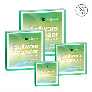 Upton Square VividPrint™ Double Sided Award - Emerald