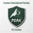 6.5 inches - 100% Custom Embroidered Patches - Hook & Loop | https://www.bestnamebadges.com