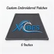 6 inches - 100% Custom Embroidered Patches - Hook & Loop | https://www.bestnamebadges.com