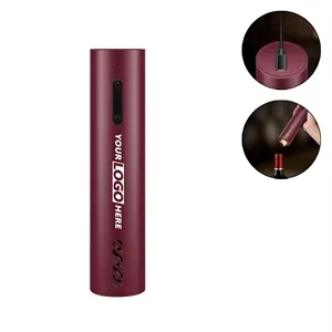 Automatic Rechargeable Corkscrew Wine Opener Black Red